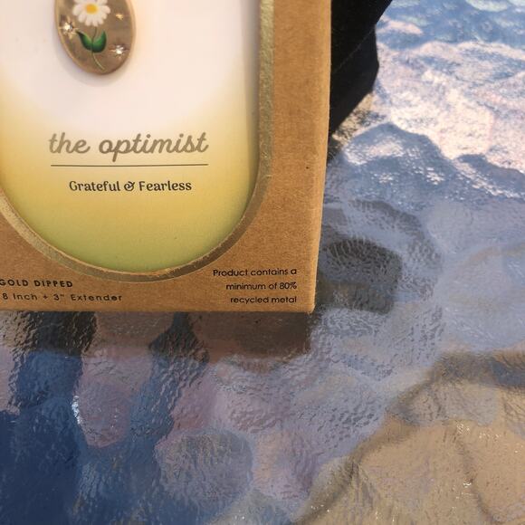 Bellisima Uno 14k Gold Dipped "Optimist" Flower Necklace - Picture 3 of 5